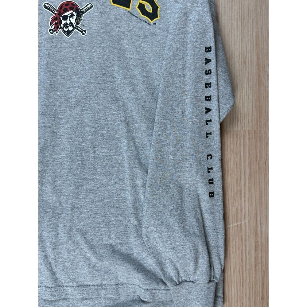 Vintage 2007 Lee Sports Gray Pittsburgh Pirates Crew Neck Long Sleeve‎ T-Shirt - Picture 5 of 6